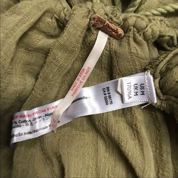 NWOT Free People Catching Rays Moss Halter Dress M - Picture 9 of 9